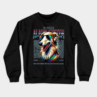 Bark Alert Borzoi Dog Crewneck Sweatshirt